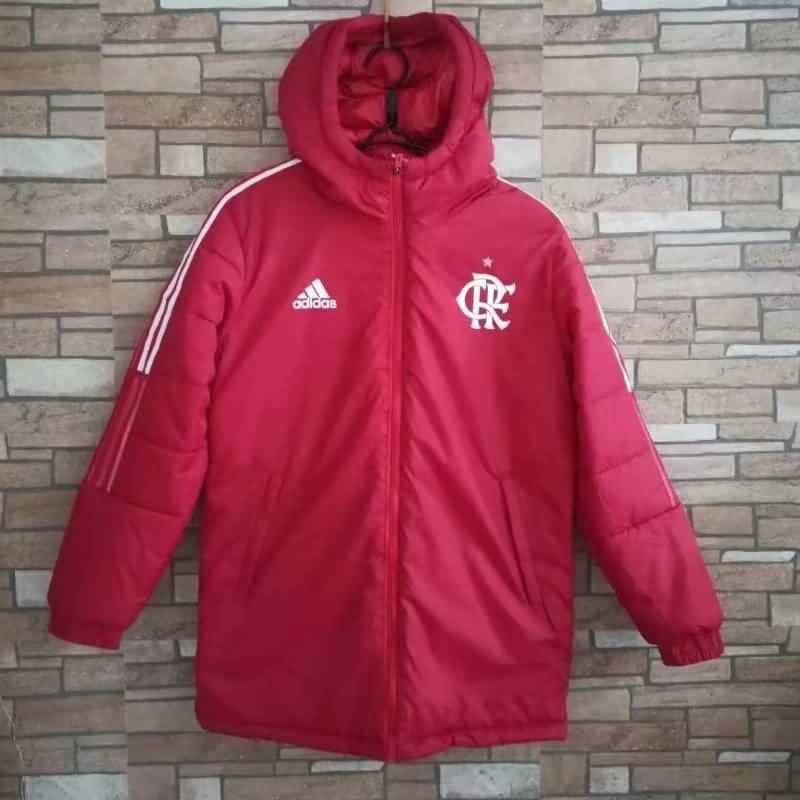 Thailand Quality(AAA) 2022 Flamengo Red Soccer Cotton Coat 02