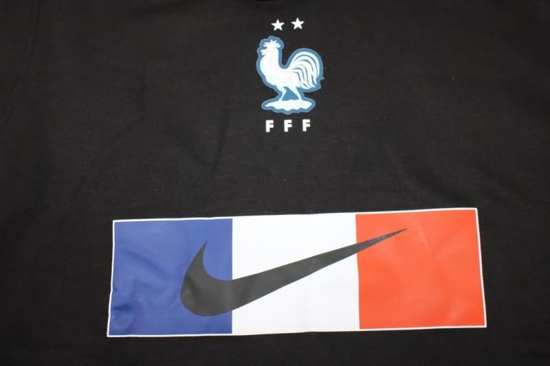 Thailand Quality(AAA) 2022 France Black Soccer Hoodie