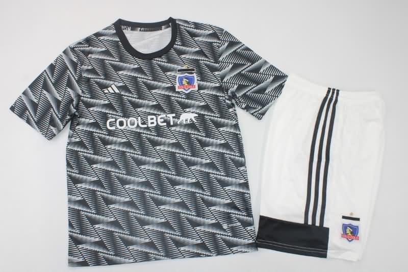 2023 Colo Colo Away Kids Soccer Jersey And Shorts