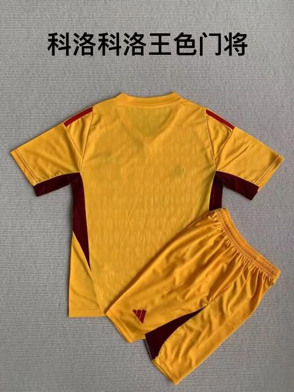 2023 Colo Colo Goalkeeper Yellow Kids Soccer Jersey And Shorts