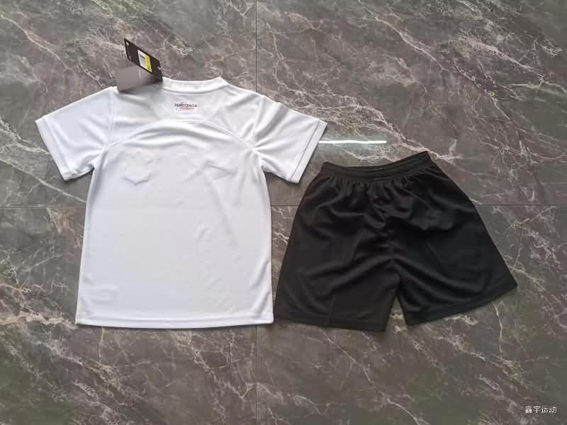 2023 Corinthians Home Kids Soccer Jersey And Shorts