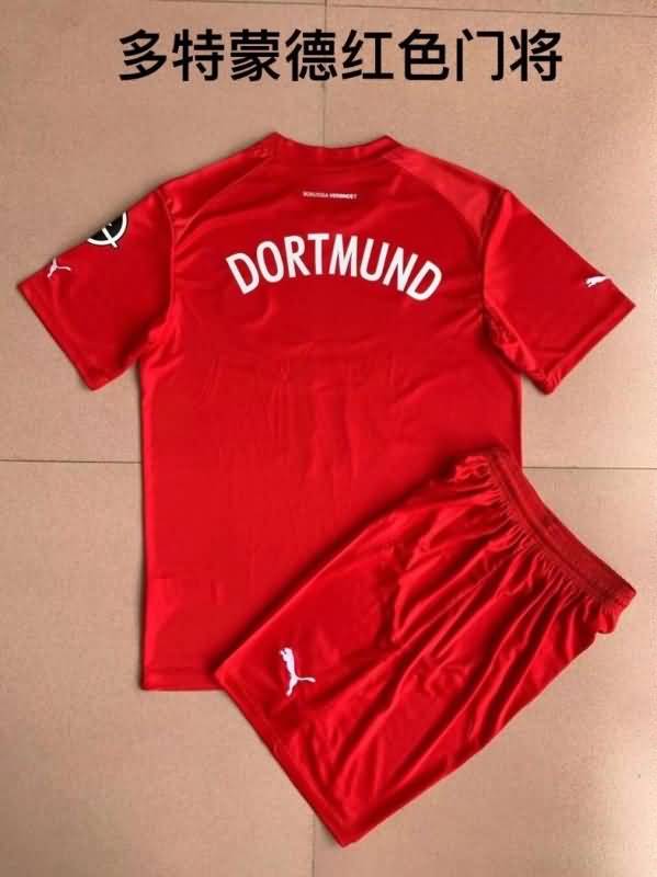 22/23 Dortmund Goalkeeper Red Kids Jersey And Shorts
