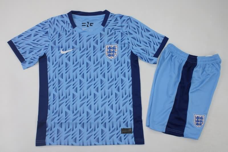 2023 England Away Kids Soccer Jersey And Shorts