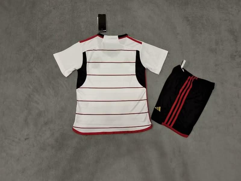 2023 Flamengo Away Kids Soccer Jersey And Shorts