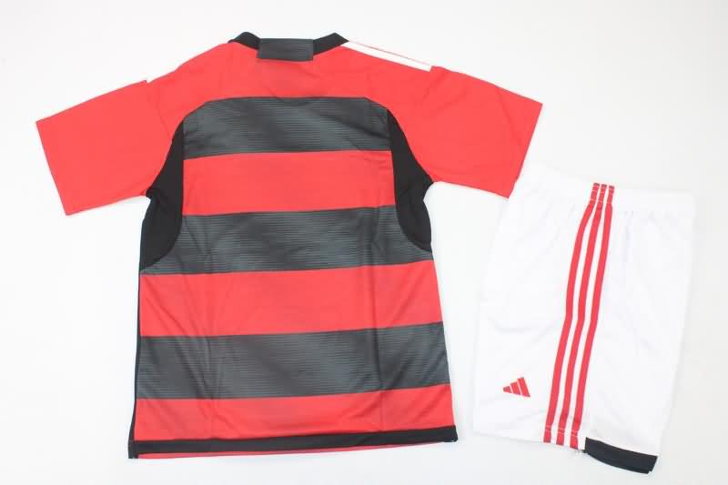 2023 Flamengo Home Kids Soccer Jersey And Shorts