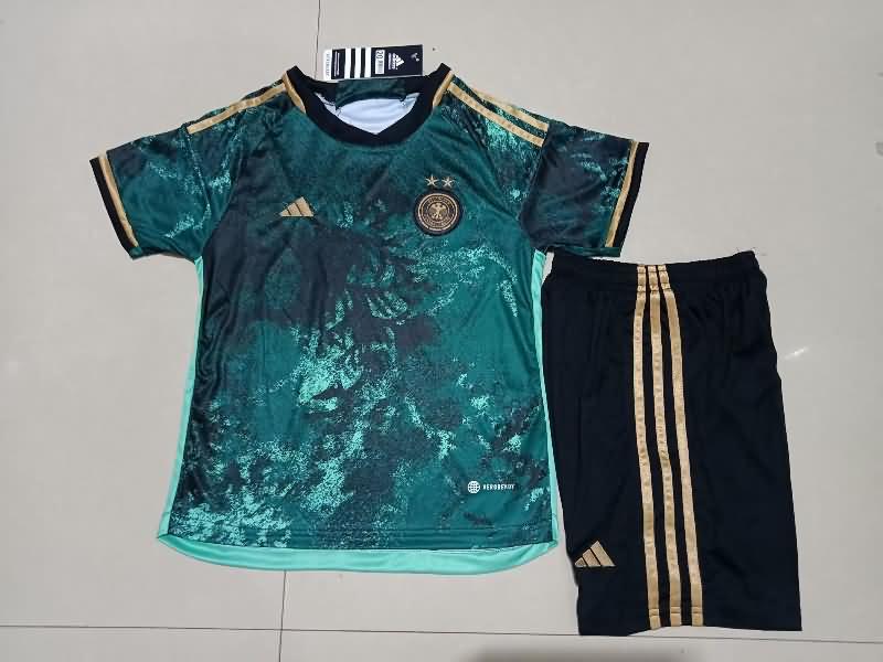 2023 Germany Away Kids Soccer Jersey And Shorts