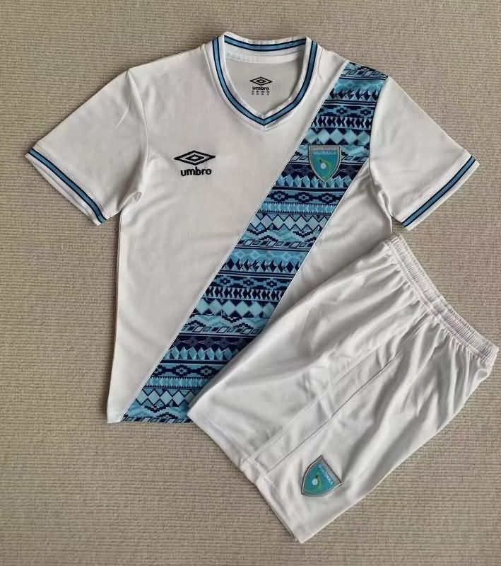 2023 Guatemala Home Kids Soccer Jersey And Shorts
