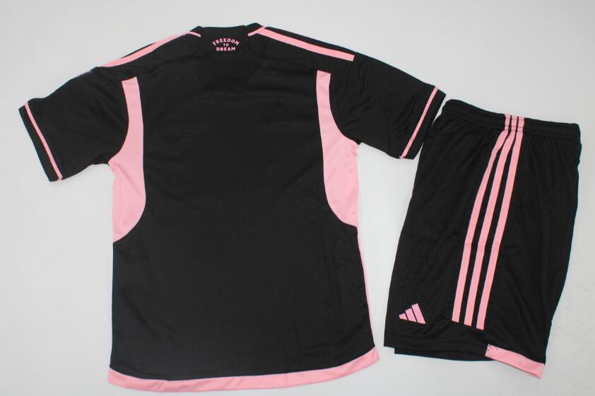 2023 Inter Miami Away Kids Soccer Jersey And Shorts