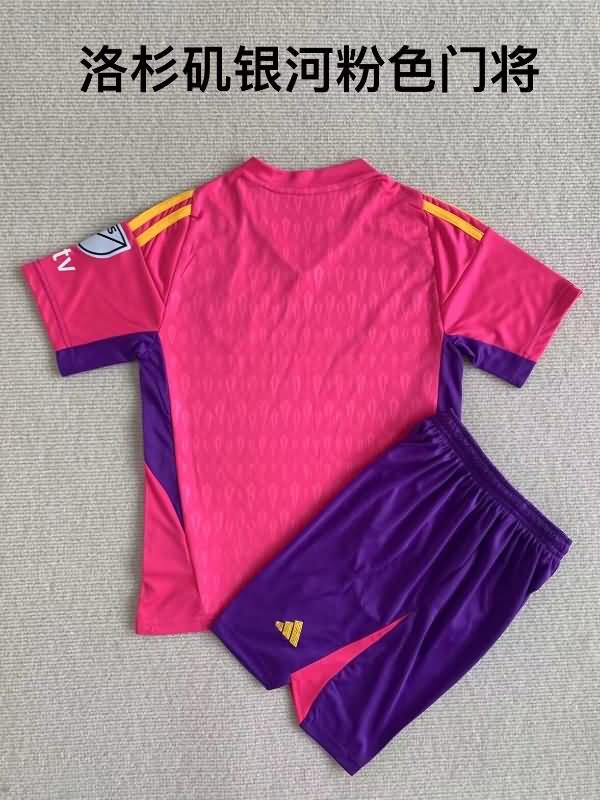 2023 Los Angeles FC Goalkeeper Pink Kids Soccer Jersey And Shorts