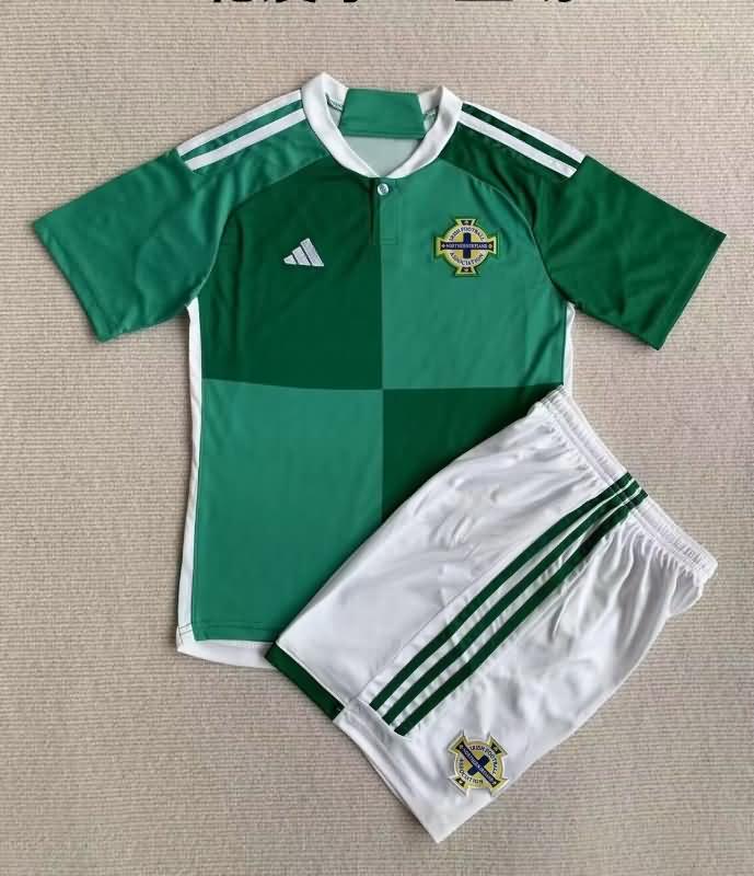 2023 Northern Ireland Home Kids Soccer Jersey And Shorts
