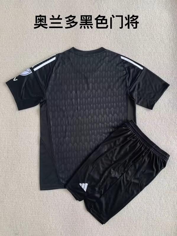 2023 Orlando City Goalkeeper Black Kids Soccer Jersey And Shorts