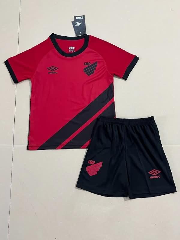 2023 Club Athletico Paranaense Home Kids Soccer Jersey And Shorts