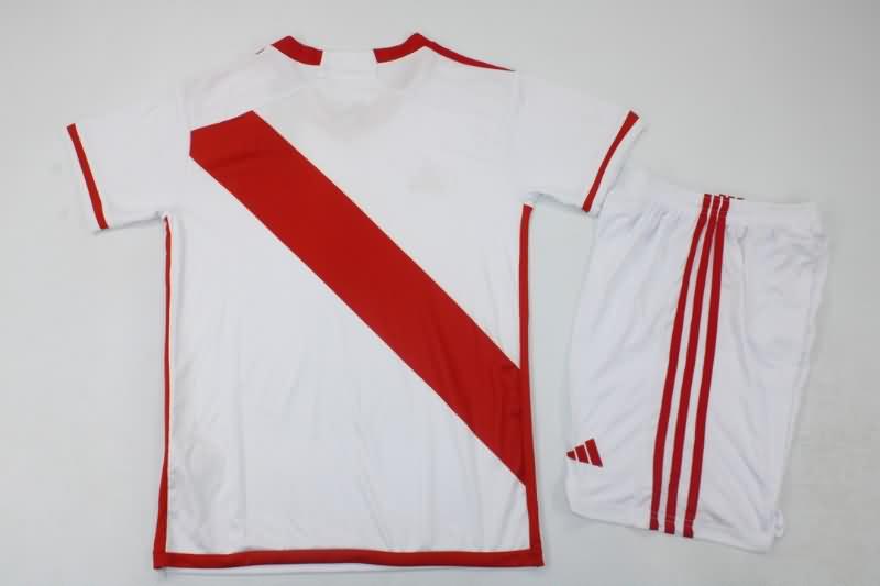 2023 Peru Home Kids Soccer Jersey And Shorts