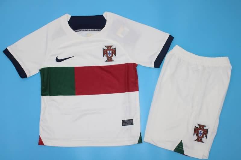 2022 Portugal Away Kids Jersey And Shorts