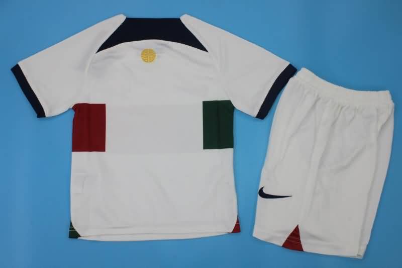 2022 Portugal Away Kids Jersey And Shorts