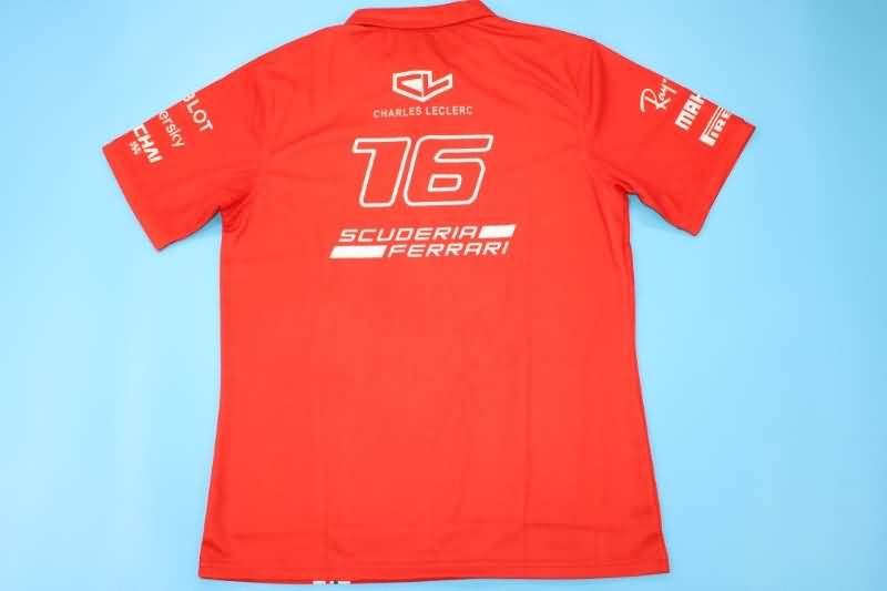 Thailand Quality(AAA) 2022 Ferrari Red Polo Soccer T-Shirt 02