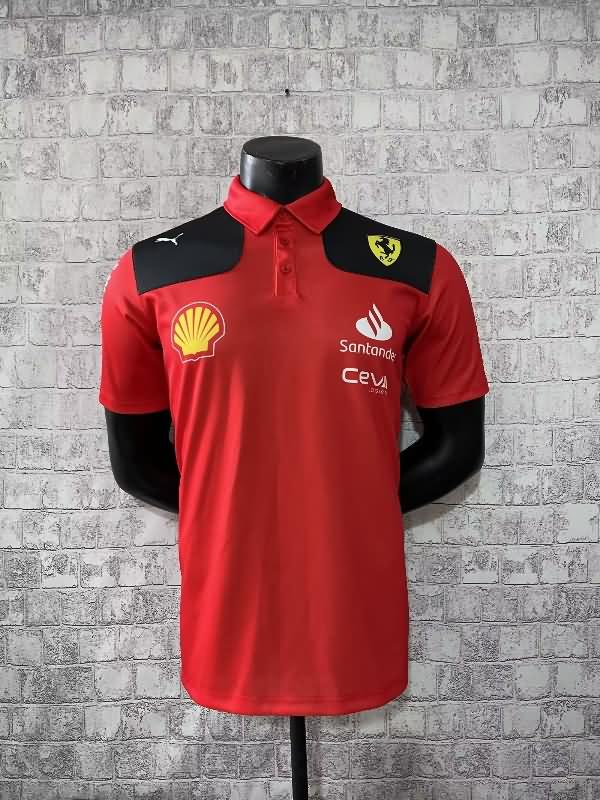 Thailand Quality(AAA) 2022 Ferrari Red Polo Soccer T-Shirt 05