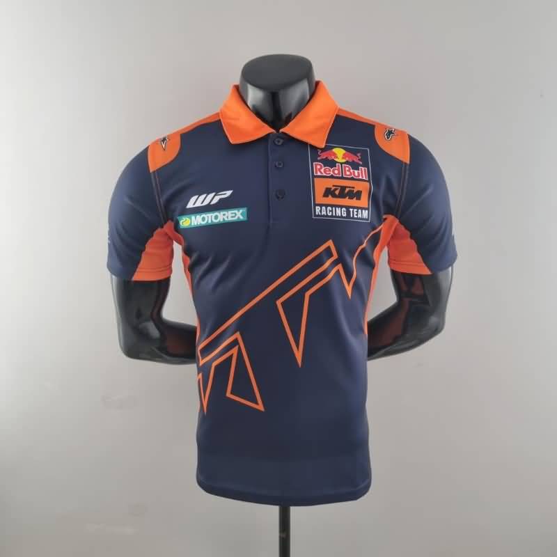 Thailand Quality(AAA) 2022 Red Bull Dark Blue Polo Soccer T-Shirt