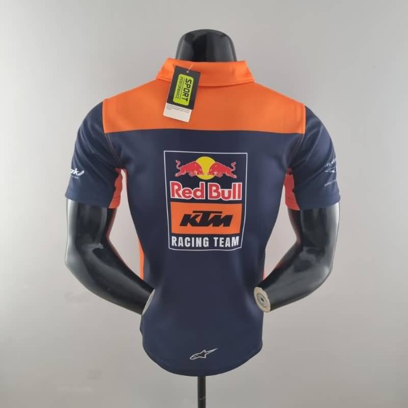 Thailand Quality(AAA) 2022 Red Bull Dark Blue Polo Soccer T-Shirt