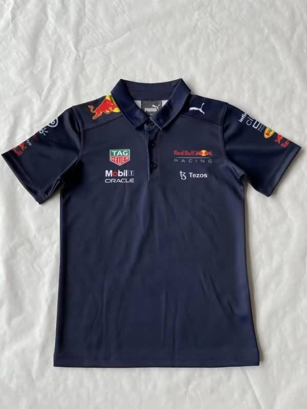 Thailand Quality(AAA) 2022 Red Bull Dark Blue Polo Soccer T-Shirt 03