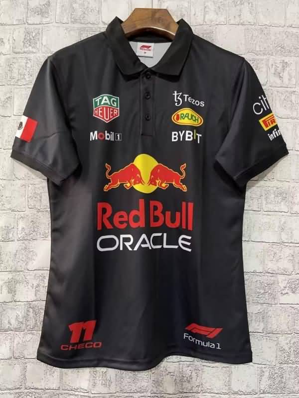 Thailand Quality(AAA) 2022 Red Bull Dark Blue Polo Soccer T-Shirt 04