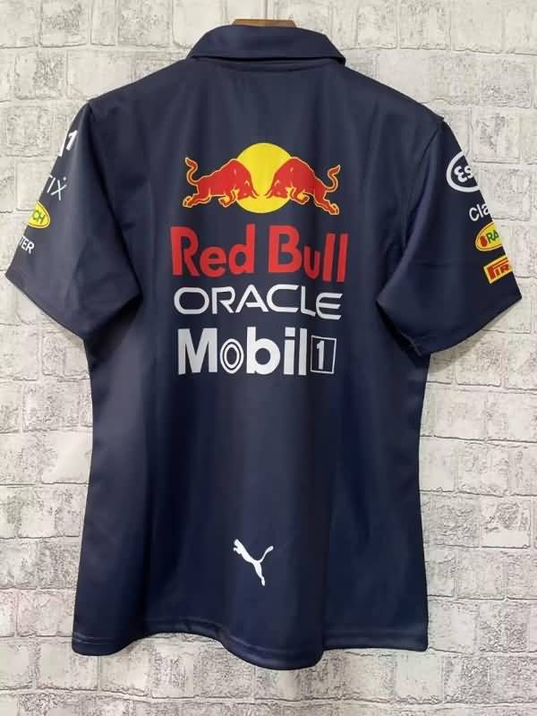 Thailand Quality(AAA) 2022 Red Bull Dark Blue Polo Soccer T-Shirt 05