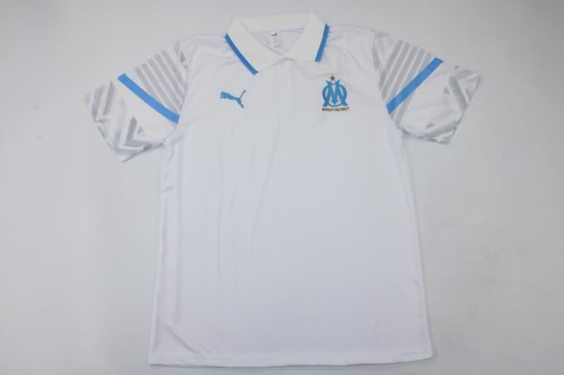 Thailand Quality(AAA) 22/23 Marseilles White Polo Soccer T-Shirt