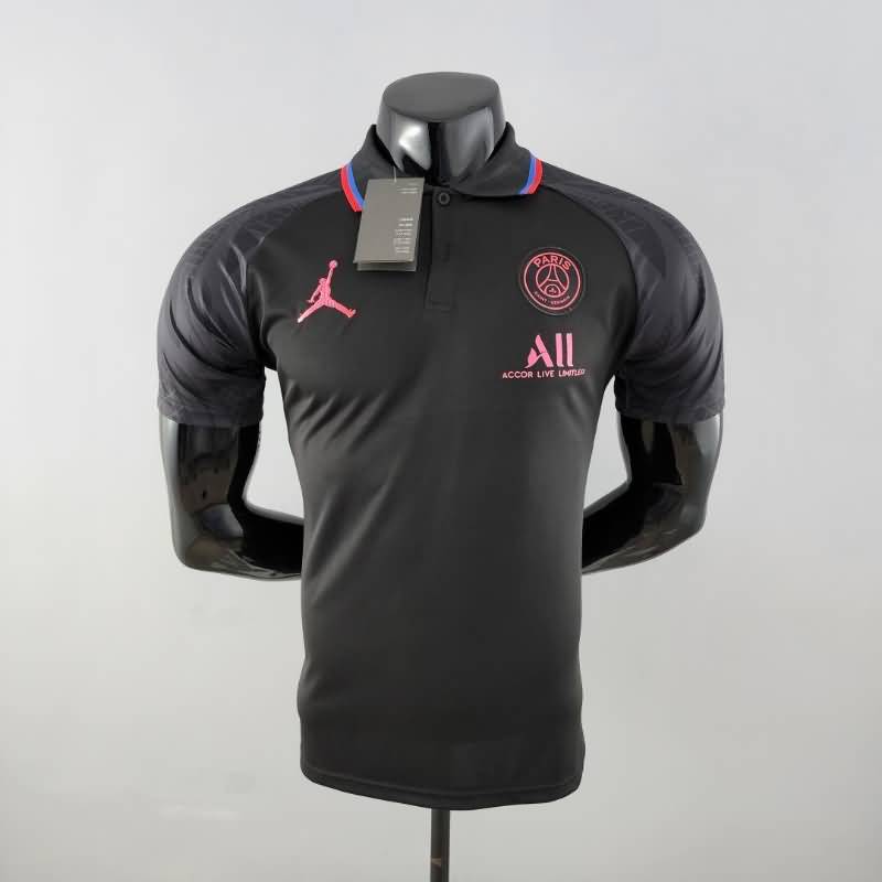 Thailand Quality(AAA) 22/23 Paris St German Black Polo Soccer T-Shirt 02