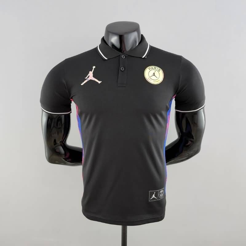 Thailand Quality(AAA) 22/23 Paris St German Black Polo Soccer T-Shirt 04