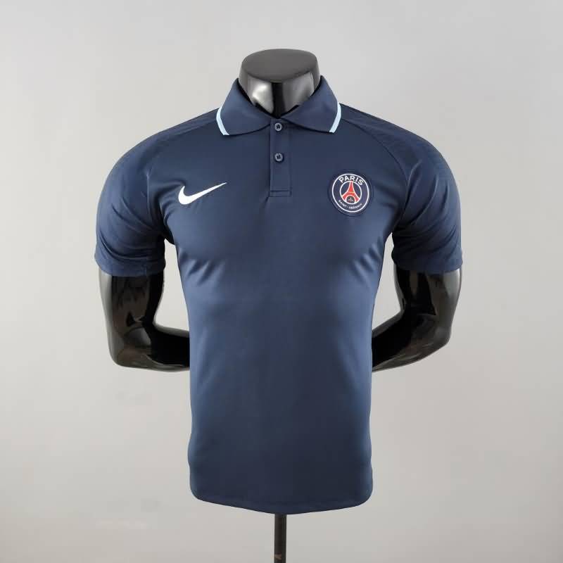 Thailand Quality(AAA) 22/23 Paris St German Dark Blue Polo Soccer T-Shirt