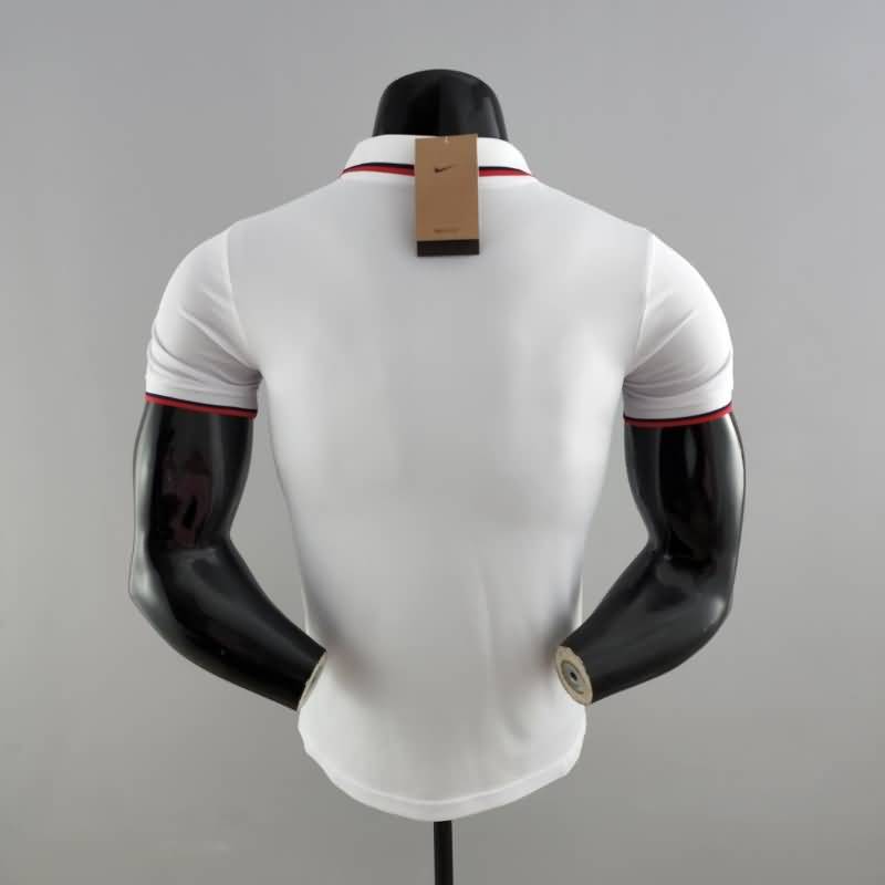 Thailand Quality(AAA) 22/23 Paris St German White Polo Soccer T-Shirt 03