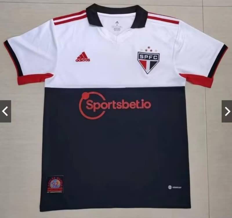 Thailand Quality(AAA) 2022 Sao Paulo White Polo Soccer T-Shirt