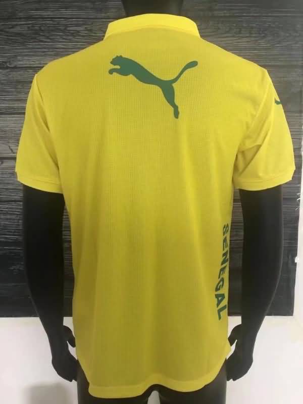Thailand Quality(AAA) 2022 Senegal Yellow Polo Soccer T-Shirt