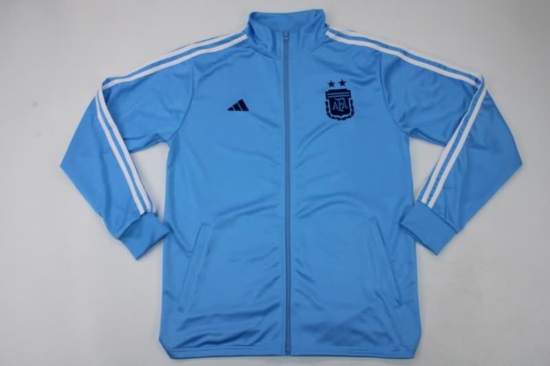 Thailand Quality(AAA) 2022 Argentina Blue Soccer Tracksuit 04
