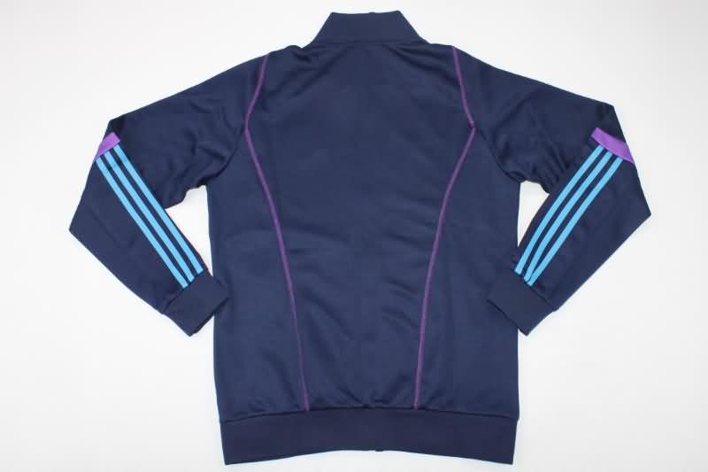 Thailand Quality(AAA) 2022 Argentina Dark Blue Soccer Tracksuit 03