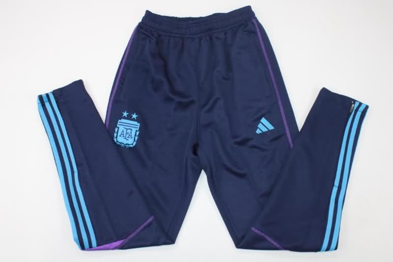 Thailand Quality(AAA) 2022 Argentina Dark Blue Soccer Tracksuit 03
