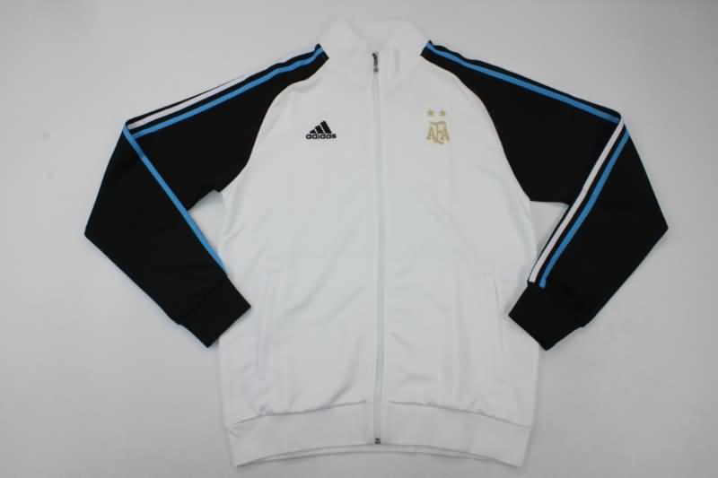 Thailand Quality(AAA) 2022 Argentina White Soccer Tracksuit