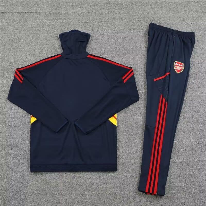 Thailand Quality(AAA) 22/23 Arsenal Dark Blue Soccer Tracksuit 04