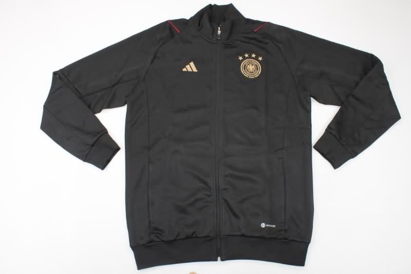 Thailand Quality(AAA) 2022 Germany Black Soccer Tracksuit