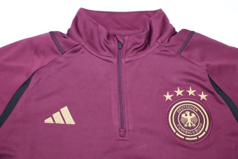 Thailand Quality(AAA) 2022 Germany Dark Red Soccer Tracksuit