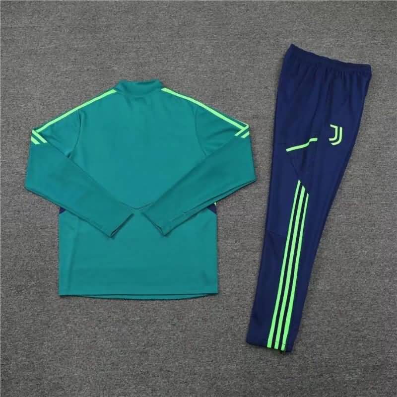 Thailand Quality(AAA) 22/23 Juventus Green Soccer Tracksuit