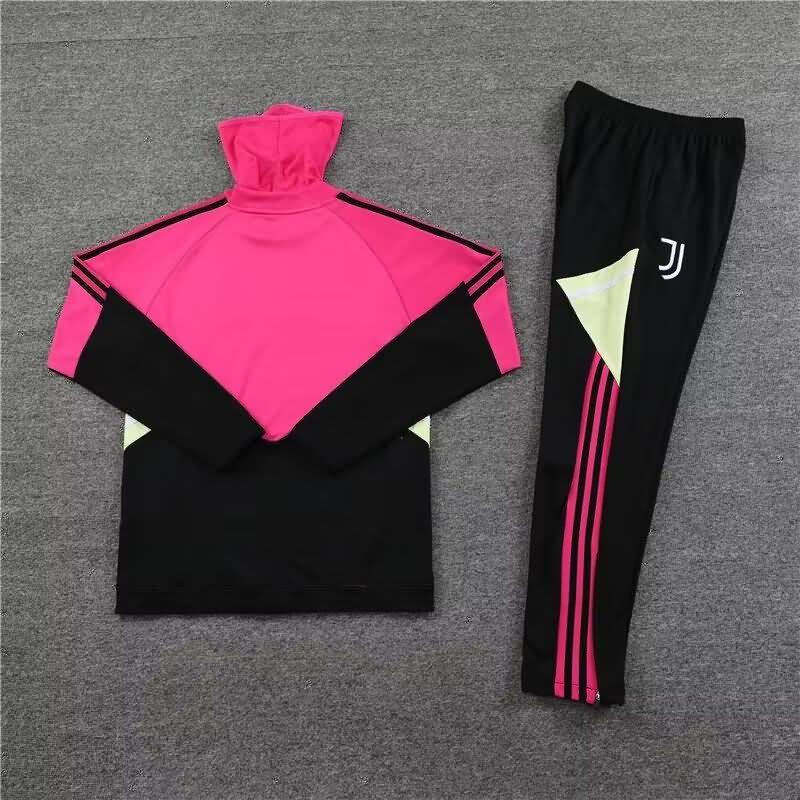 Thailand Quality(AAA) 22/23 Juventus Pink Soccer Tracksuit 02