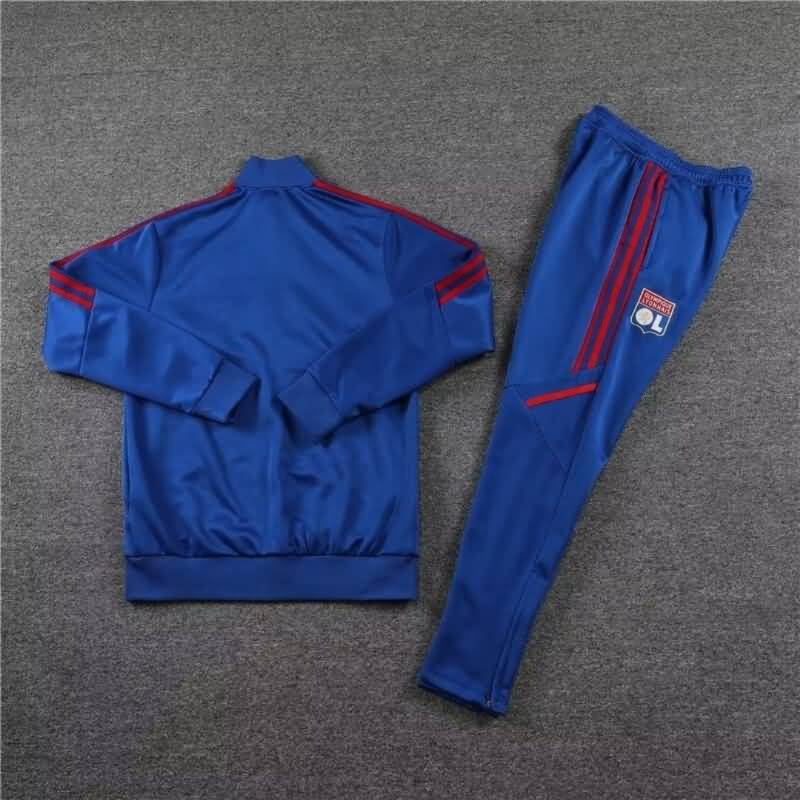 Thailand Quality(AAA) 22/23 Lyon Blue Soccer Tracksuit 02