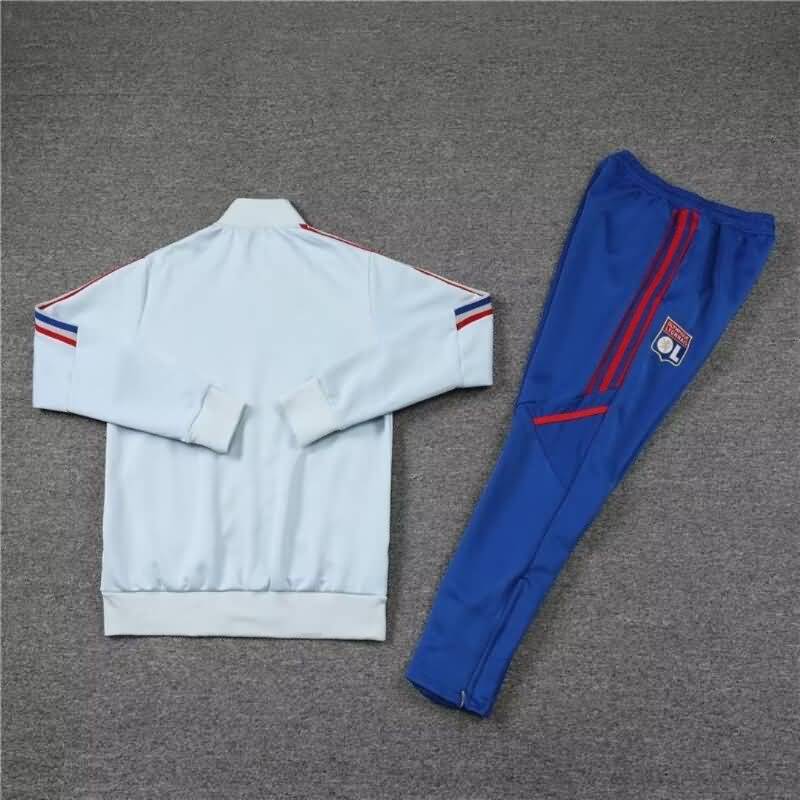 Thailand Quality(AAA) 22/23 Lyon Grey Soccer Tracksuit 02