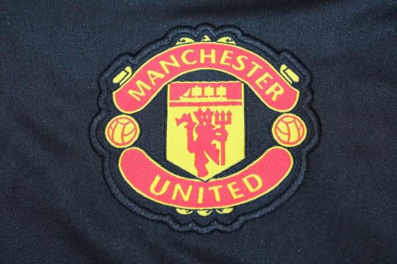 Thailand Quality(AAA) 22/23 Manchester United Black Soccer Tracksuit 04