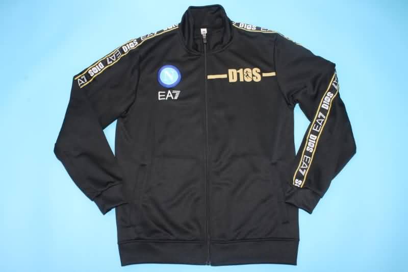 Thailand Quality(AAA) 22/23 Napoli Black Soccer Tracksuit