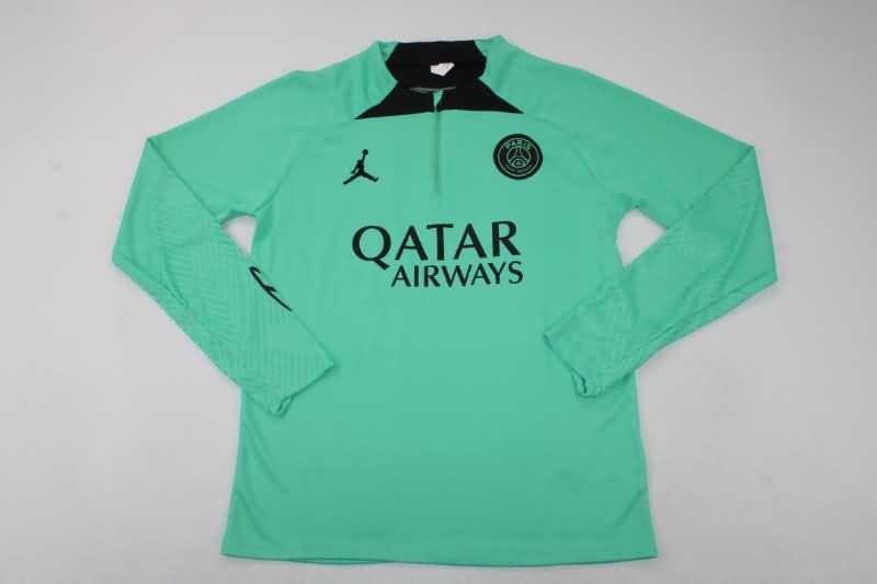 Thailand Quality(AAA) 22/23 Paris St Germain Green Soccer Tracksuit