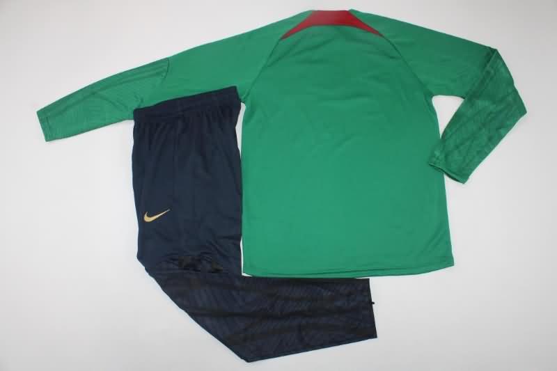 Thailand Quality(AAA) 2022 Portugal Green Soccer Tracksuit