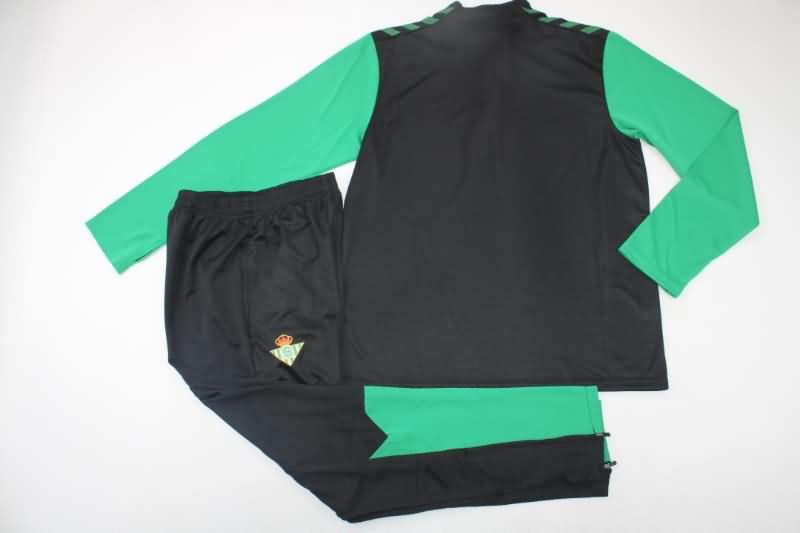 Thailand Quality(AAA) 22/23 Real Betis Black Green Soccer Tracksuit