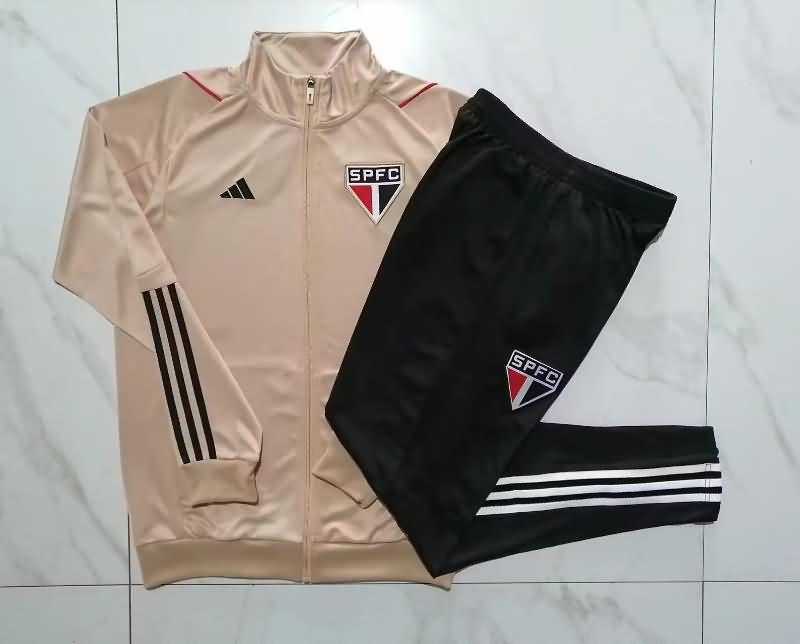 Thailand Quality(AAA) 2023 Sao Paulo Gold Soccer Tracksuit